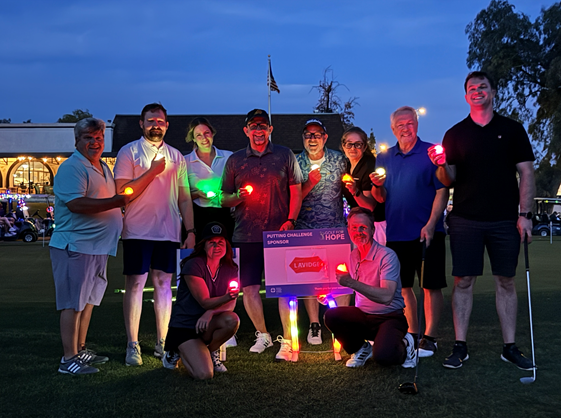 LAVIDGE IMPACT volunteers and some of their family members participate in the 2024 Golf for Hope tournament benefiting the Arizona Chapter of the American Foundation for Suicide Prevention.